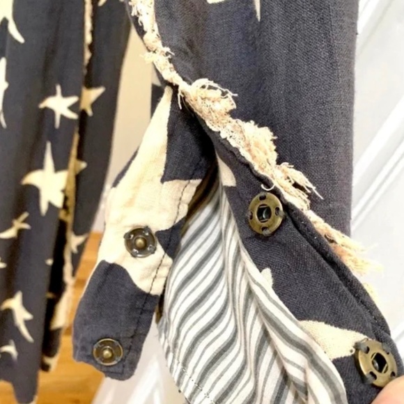 Magnolia Pearl Star Twinkle Longline Duster Flowing Coat Jacket - Picture 14 of 16